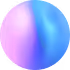 Circle with smooth gradient transitioning from blue to pink and purple hues.